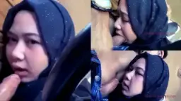 Adik Kecilku Yang Berjilbab Imut Mengulum Kontolku