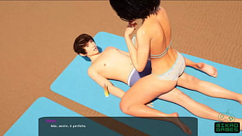 Seharian Di Pantai Bercinta Dengan Ibu Tiri Seksi Yang Menggoda