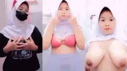 Putriana Mesum Di Kamar Mandi Dengan Jilbab Menggoda
