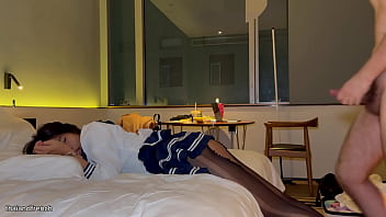 Gadis Thailand 18 Tahun Dihajar Ganas Oleh Kontol Putih Besar