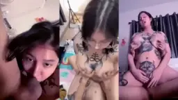 Gadis Remaja Berbodi Seksi Bergambar Tato Bercinta