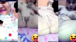 Goyangan Toge Hijab Ayam Kampus Bareng