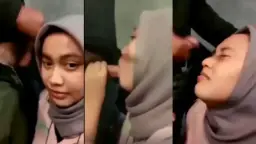Jilbab Terguncang, Muncrat Di Muka