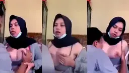 Minta Nyusu Sama Pacar Abis Pulang Sekolah, Bibir Basah Keringetan.