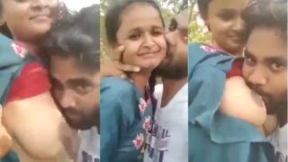 Ceweknya Dijilat Teteknya Yang Kenceng, Doi Ngegas Di Luar Ruangan.