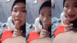 Hijab Nakal Ngewe Kontol Pacar Baru, Crot Di Muka.