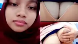 Abg Jilbab Merah, Lidahnya Lincah Jelajahi Melet Di Ometv